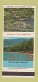 Matchbook Cover - Victoria BC Canada Okanagan Beach 30 Strike