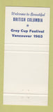 Matchbook Cover - Victoria BC Canada Okanagan Beach 30 Strike