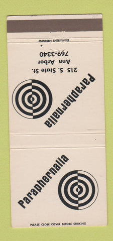 Matchbook Cover - Paraphernalia Ann Arbor MI 30 Strike