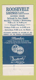 Matchbook Cover - Roosevelt Savings Loan Miami FL Franklin 30 Strike