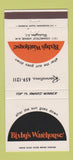 Matchbook Cover - Bixby's Warehouse Washington DC 30 Strike