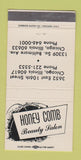 Matchbook Cover - Honey Comb Beauty Salon Chicago IL 30 Strike