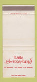 Matchbook Cover - Little Switzerland St Thomas Croix Martin WEAR 30 Strike