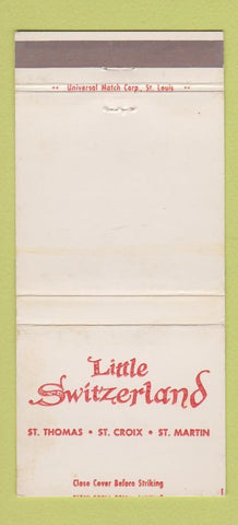 Matchbook Cover - Little Switzerland St Thomas Croix Martin WEAR 30 Strike