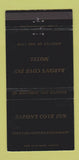 Matchbook Cover - Baron's Cove Inn Motel  Sag Harbor LI NY WEAR 30 Strike