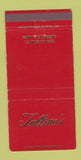 Matchbook Cover - Tallino's Chestnut Hill MA WEAR 30 Strike