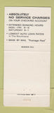 Matchbook Cover - Hacienda Bank La Habra CA 30 Strike