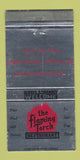 Matchbook Cover - Flaming Torch Restaurant Mount Prospect IL WEAR 30 Strike