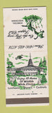 Matchbook Cover - On the Fly Way Supper Club Horicon WI WEAR 30 Strike