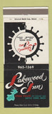 Matchbook Cover - Lakewood Inn Steak House Battle Creek MI 30 Strike