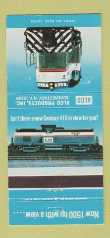 Matchbook Cover - Alco Products Trains Schenectady NY 30 Strike
