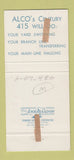 Matchbook Cover - Alco Products Trains Schenectady NY 30 Strike
