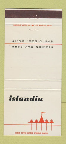 Matchbook Cover - Islandia San Diego CA 30 Strike