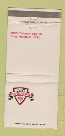 Matchbook Cover - Sportsmen's Lodge Hotel North Hollywood CA WEAR 30 Strike