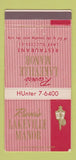 Matchbook Cover - Revoire Lakeville Manor Lake Success LI NY 30 Strike