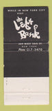 Matchbook Cover - Paris in the Sky East Orange NJ Left Bank NYC WEAR 30 Strike