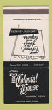 Matchbook Cover - Colonial House Hamden CT 30 Strike