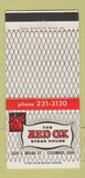 Matchbook Cover - Red Ox Steak House Columbus OH 30 Strike