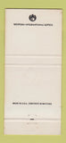 Matchbook Cover - Beef Room Washington Plaza Hotel Seattle WA 30 Strike