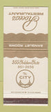 Matchbook Cover - Rocca's Restaurant  San Francisco CA 30 Strike