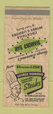 Matchbook Cover - George Diamond Steaks Milwaukee WI 30 Strike