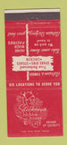 Matchbook Cover - Stickney's Hick'ry House Redwood City Palo Alto CA 30 Strike