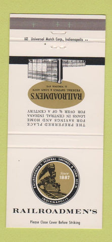 Matchbook Cover - Railroadmen's Federal Savings 30 Strike