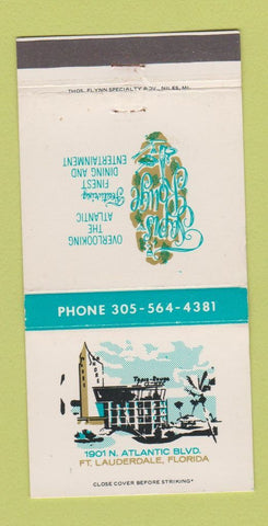Matchbook Cover - Tapis Rouge Fort Lauderdale FL 30 Strike