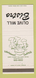 Matchbook Cover - Olive Mill Bistro Montecito CA 30 Strike