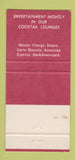 Matchbook Cover - Smoke House Burbank Encino CA 30 Strike