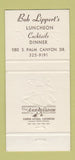 Matchbook Cover - Bob Lippert's Palm Springs CA 30 Strike