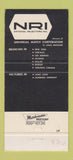 Matchbook Cover - National Rejectors Currently Handling St Louis MO 30 Strike