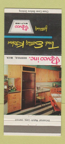 Matchbook Cover - Revo Kitchens Deerfield MI 30 Strike