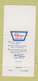 Matchbook Cover - Revo Kitchens Deerfield MI 30 Strike