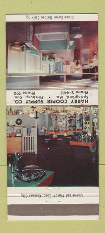 Matchbook Cover - Harry Cooper Supply Pittsburg KS Springfield MO 30 Strike