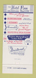 Matchbook Cover - Hotel Penn York PA 30 Strike