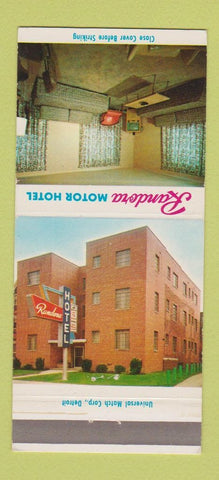 Matchbook Cover - Randora Motor Hotel Garfield Hotel 30 Strike