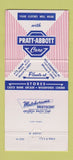 Matchbook Cover - Pratt Abbott Portland Westbrook ME Clothes 30 Strike
