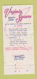 Matchbook Cover - Virginia Square Beauty Salon Arlington VA 30 Strike