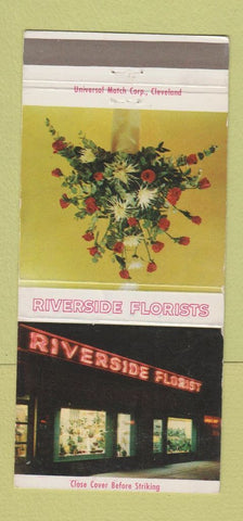 Matchbook Cover - Riverside Florists Flowers Cleveland OH 30 Strike
