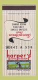 Matchbook Cover - Harper's Lounge Restaurant Cairo IL 30 Strike