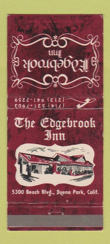 Matchbook Cover - Edgebrook Inn Buena Park CA 30 Strike