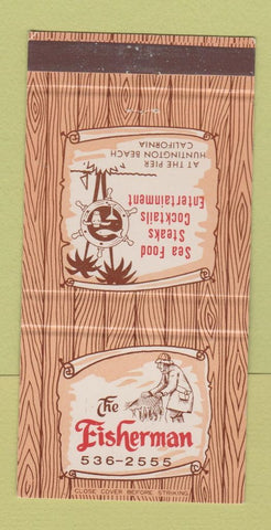 Matchbook Cover - The Fisherman Restaurant Huntington Park CA 30 Strike