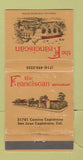 Matchbook Cover - The Franciscan San Juan Capistrano CA WEAR 30 Strike