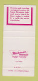 Matchbook Cover - Dictaphone Dictet Voice Recorder 30 Strike