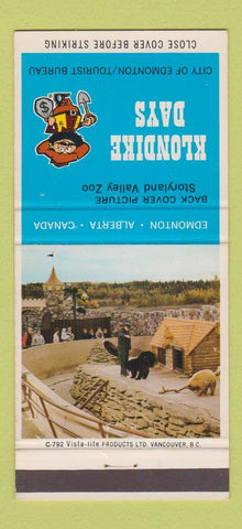 Matchbook Cover - Klondike Days Edmonton AB 30 Strike