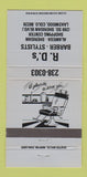 Matchbook Cover - RD's Barber Shop Lakewood Colorado BLUE 30 Strike