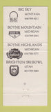 Matchbook Cover - Boyne Resorts Brighton Ski Bowl MI UT 30 Strike