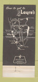 Matchbook Cover - Layre's Dutch Kitchen Villas NJ 30 Strike