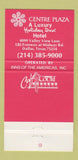 Matchbook Cover - Cafe in the Court Holiday Inn Dallas TX 30 Strike
